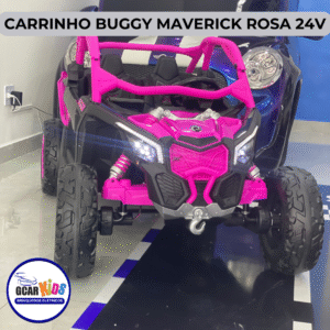 BUGGY CAN-AM MAVERICK ROSA PINK 24V